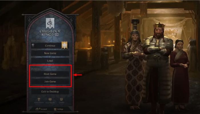 multiplayer host seçim ekranı