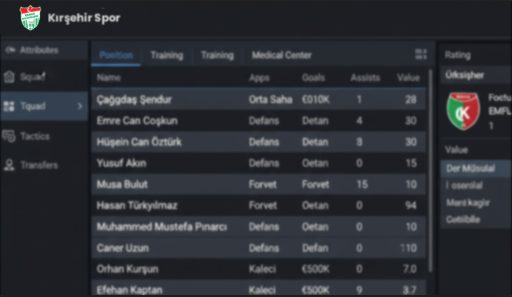 kırsehirspor yama oyun içi resim