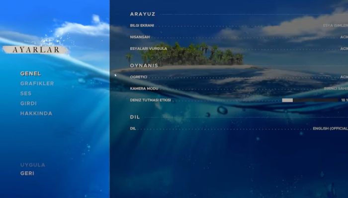 stranded deep türkçe yama menü görseli