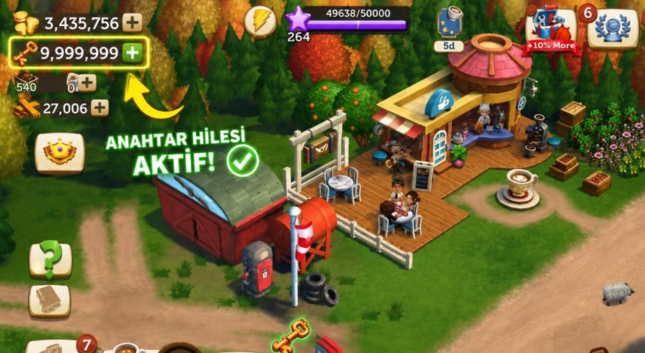 FarmVille 2 sınırsız bakiye sonrası ekran