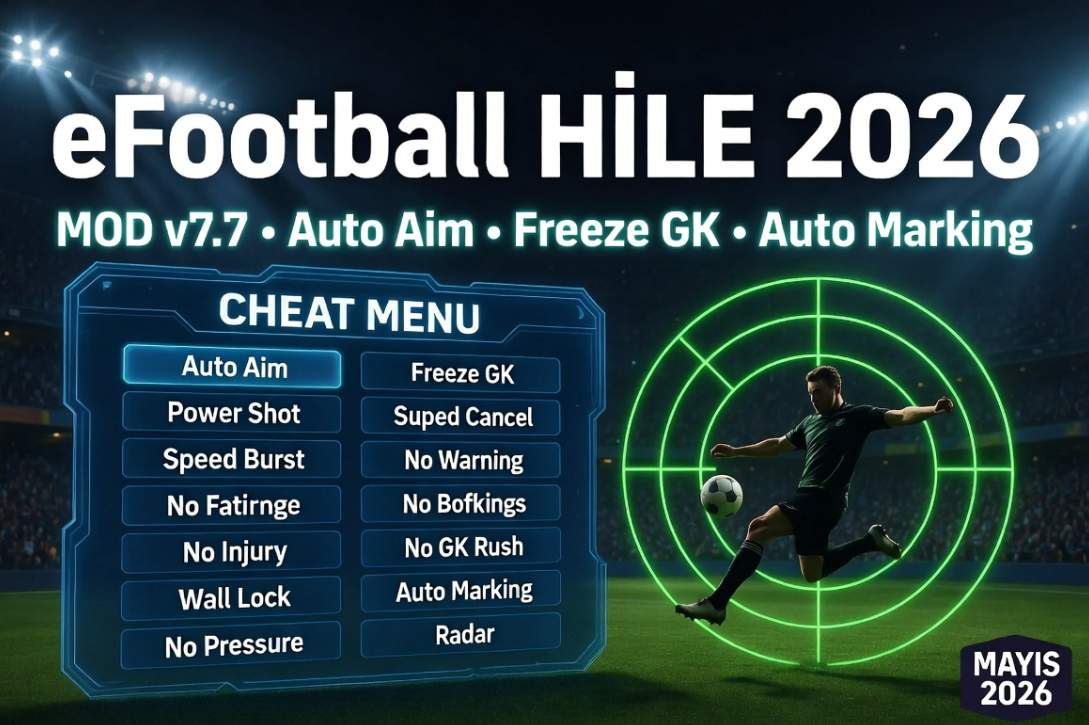 efootball hile 2026 - mod menu apk