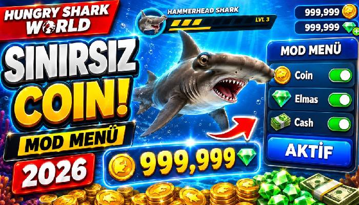 hungry shark world hile 2026